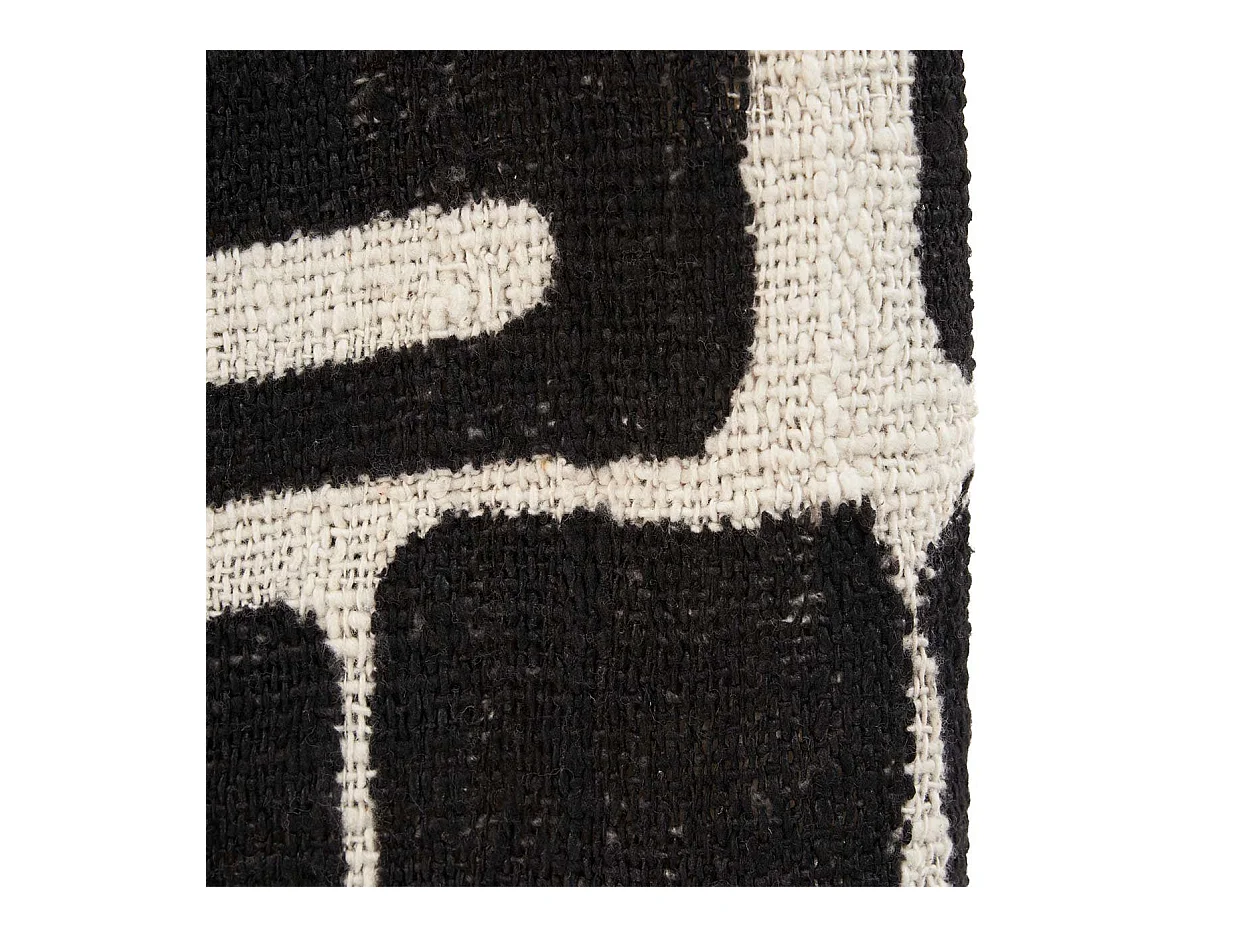 De Aztec Bedsprei - Naturel Zwart