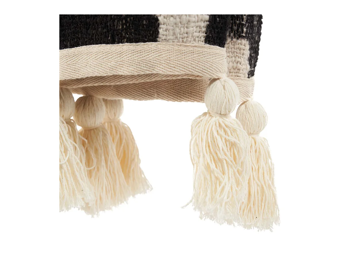 De Aztec Bedsprei - Naturel Zwart