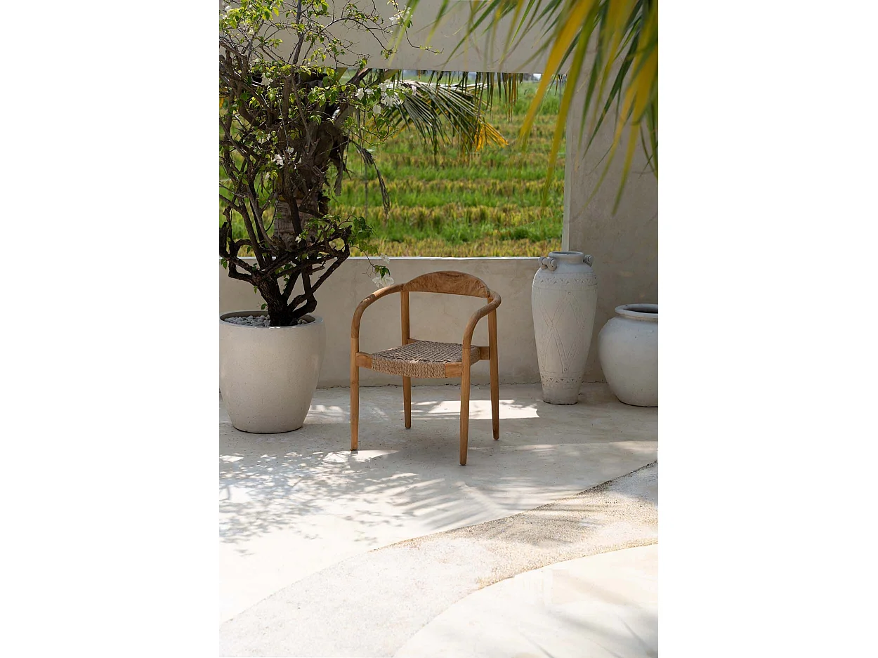 La chaise de salle à manger Amaya - Naturelle - Extérieur