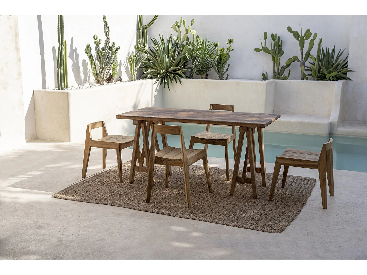 The Paxi Dining Chair - Natural - Outdoor