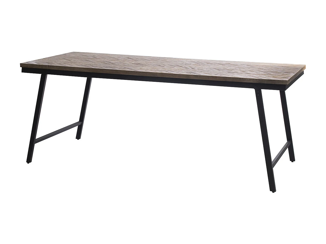 La Table de Marché Chevrons - Naturel - 200cm