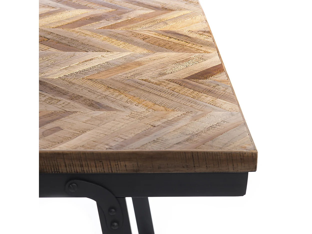 La Table de Marché Chevrons - Naturel - 200cm