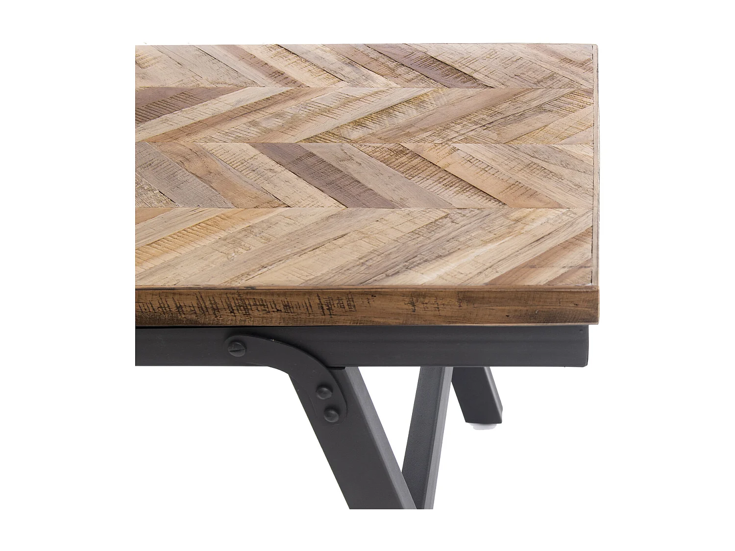 La Table de Marché Chevrons - Naturel - 200cm