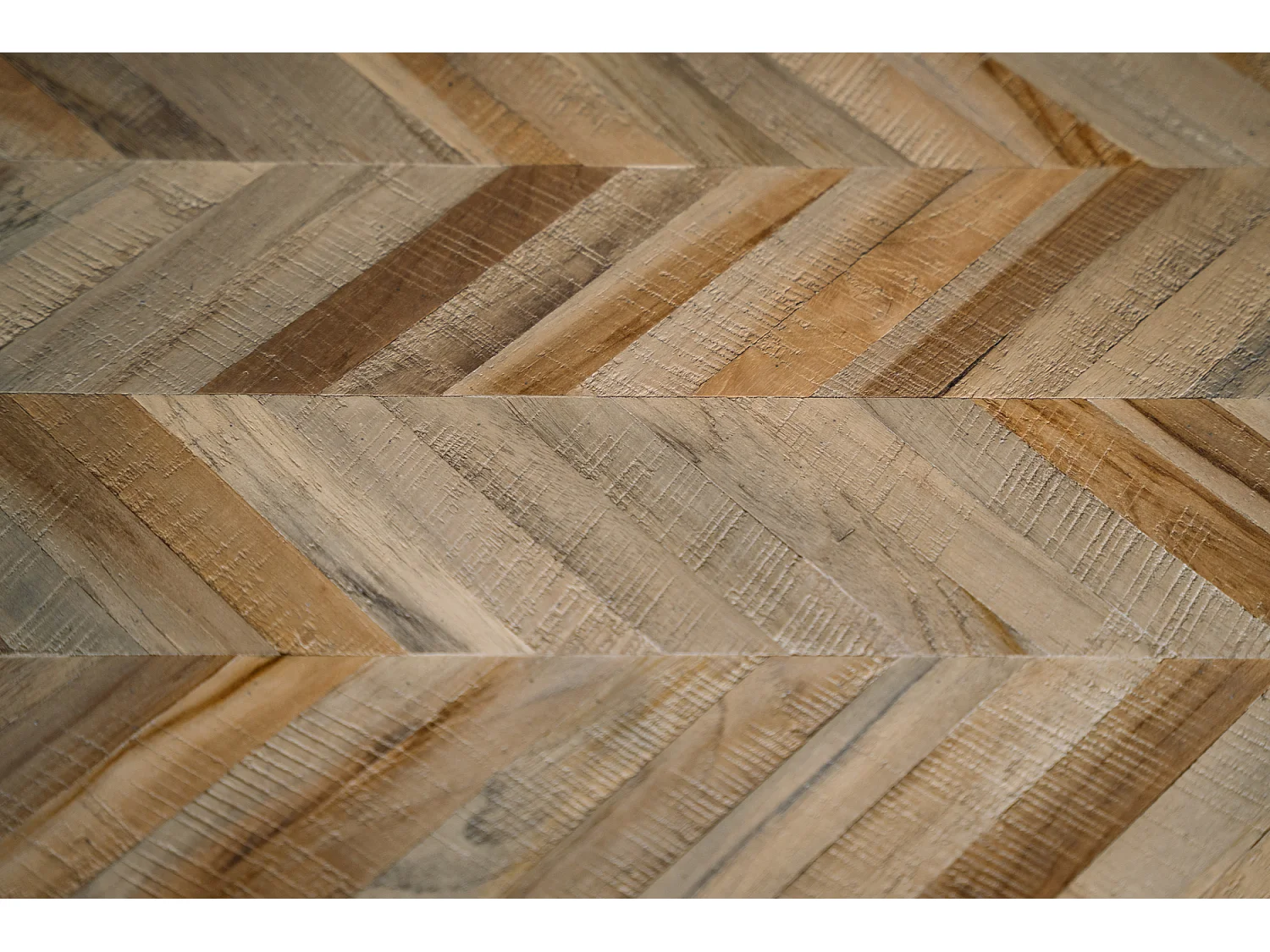 La Table de Marché Chevrons - Naturel - 200cm