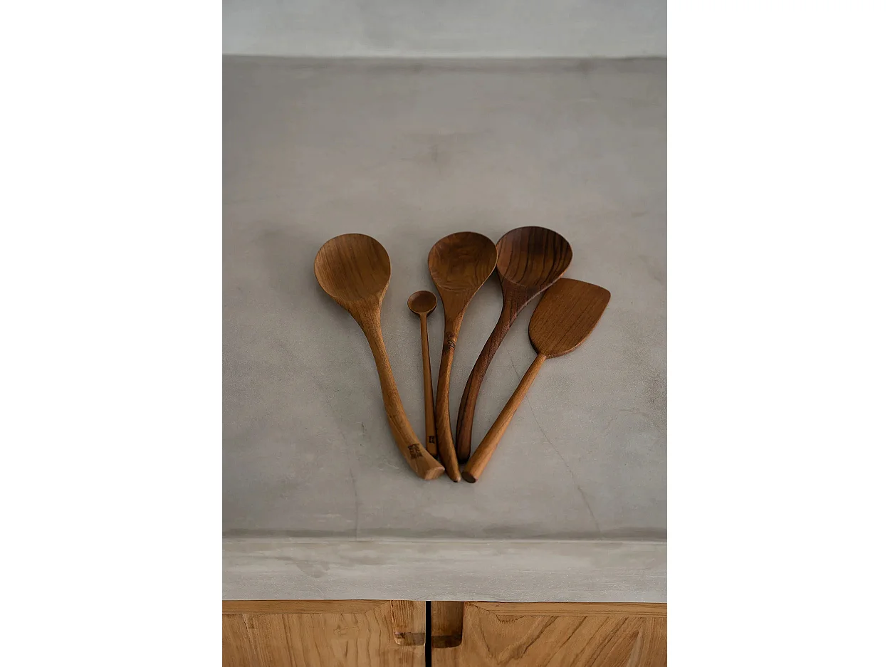 De Teak Root Lepel - M