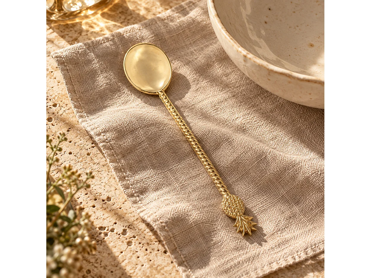 The Pineapple Salad Spoon - Gold