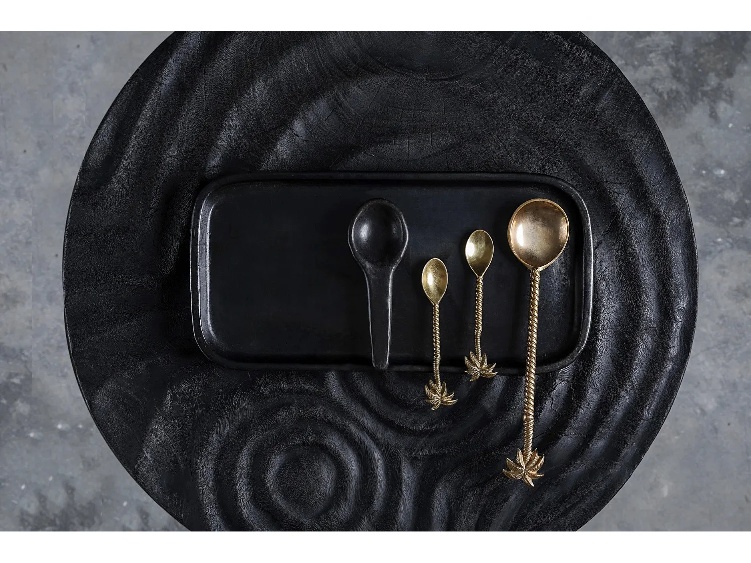 La Cuillère À Salade Palmier - Or