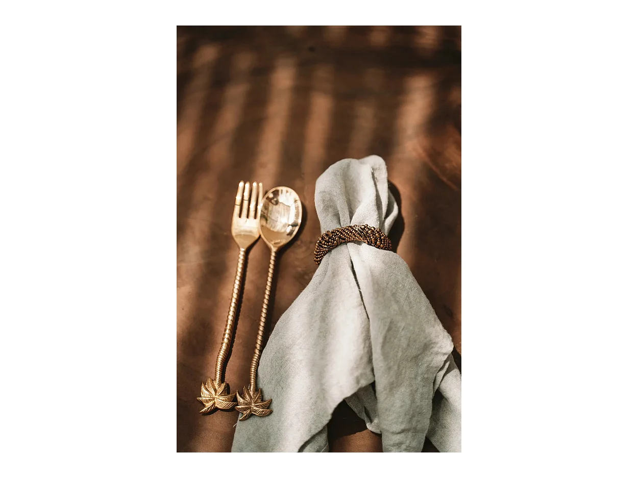 De Palm Tree Saladevork - Goud