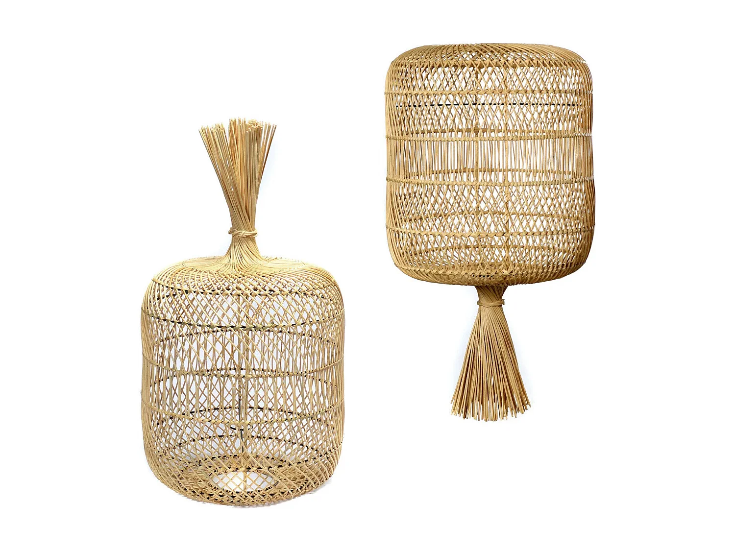 De Dumpling Hang- en Vloerlamp - Naturel - L