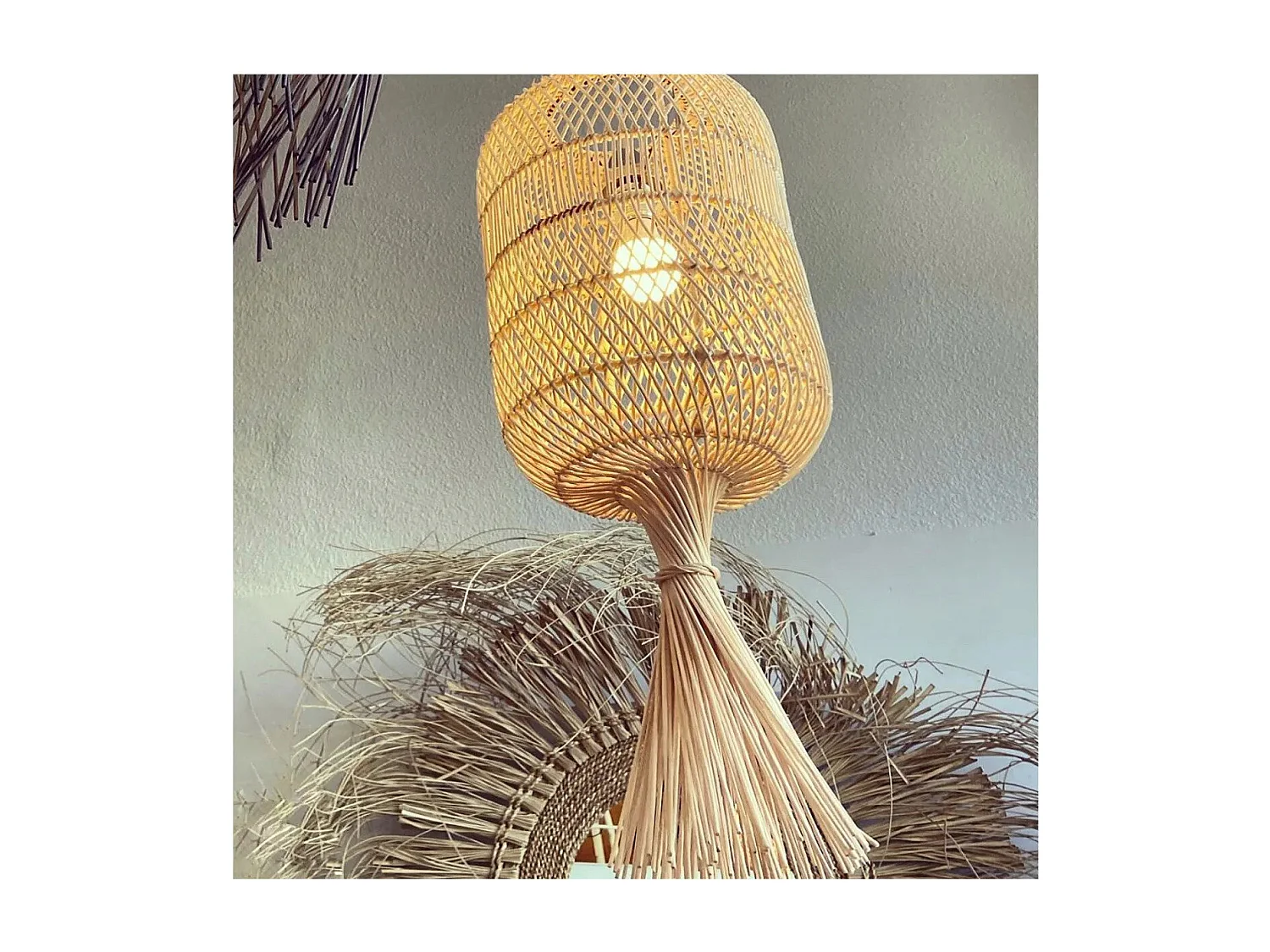 De Dumpling Hang- En Vloerlamp - Naturel - M