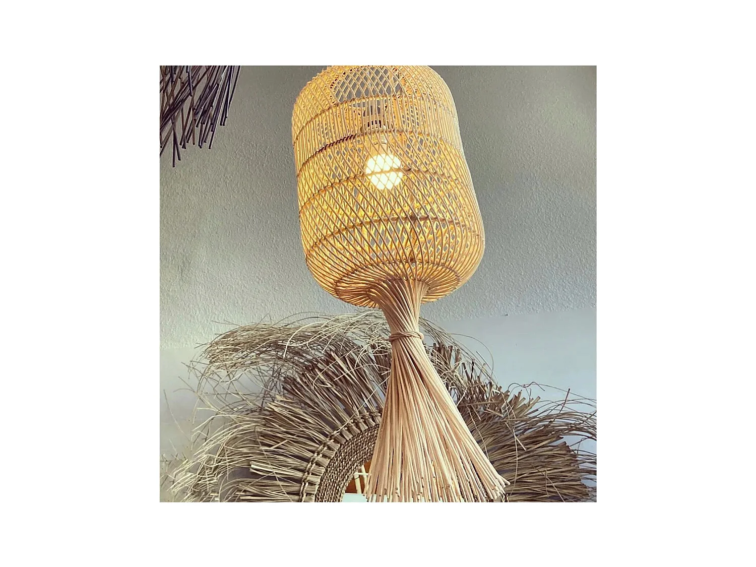 De Dumpling Hang- En Vloerlamp - Naturel - M