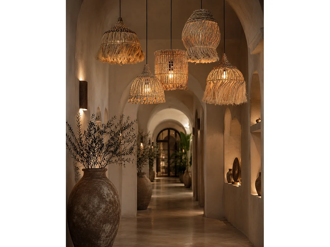 De Abaca Hoola Hanglamp - Naturel - L
