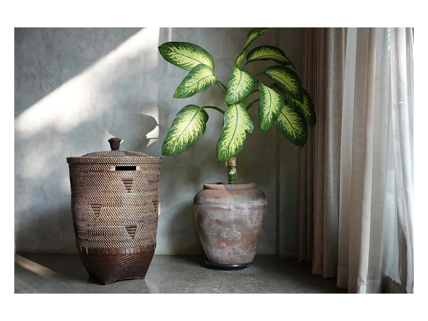 De Colonial Wasmand - Naturel Bruin - XL