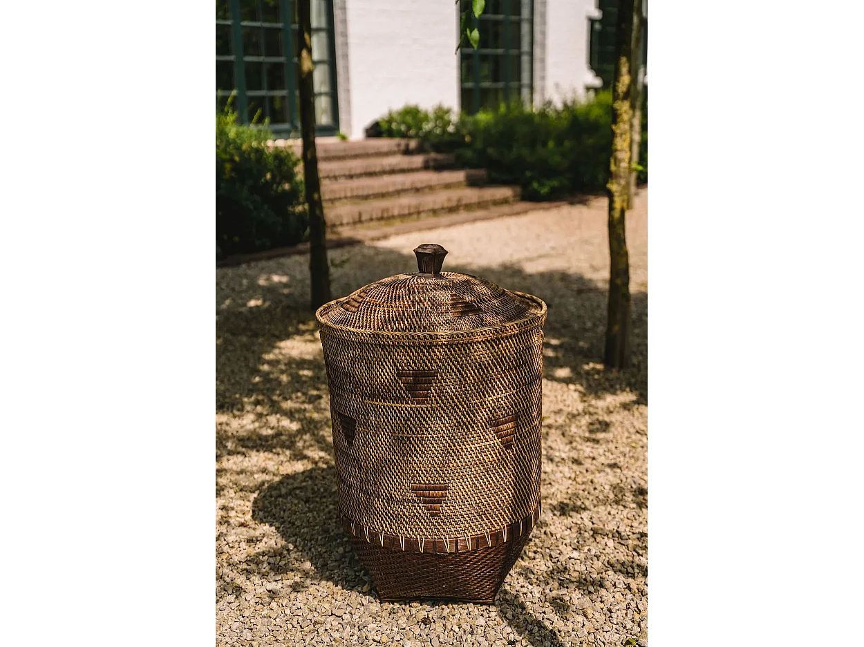 Le Panier à Linge Colonial - Brun Naturel - XL