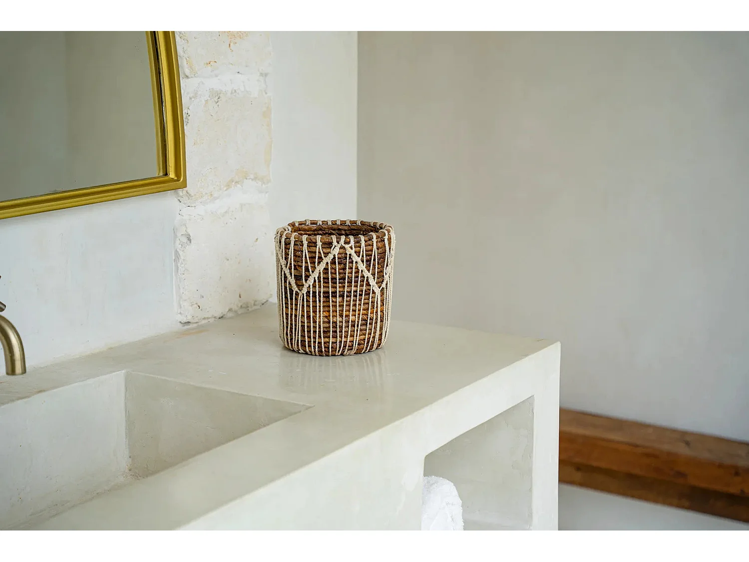 Le Panier Macra-mazing - Naturel Blanc - S