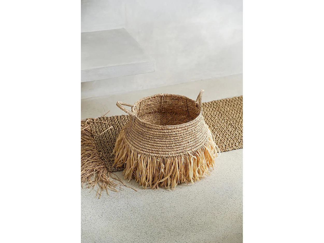 Die Bast-Deluxe-Körbe – Natur – Mittelgroß