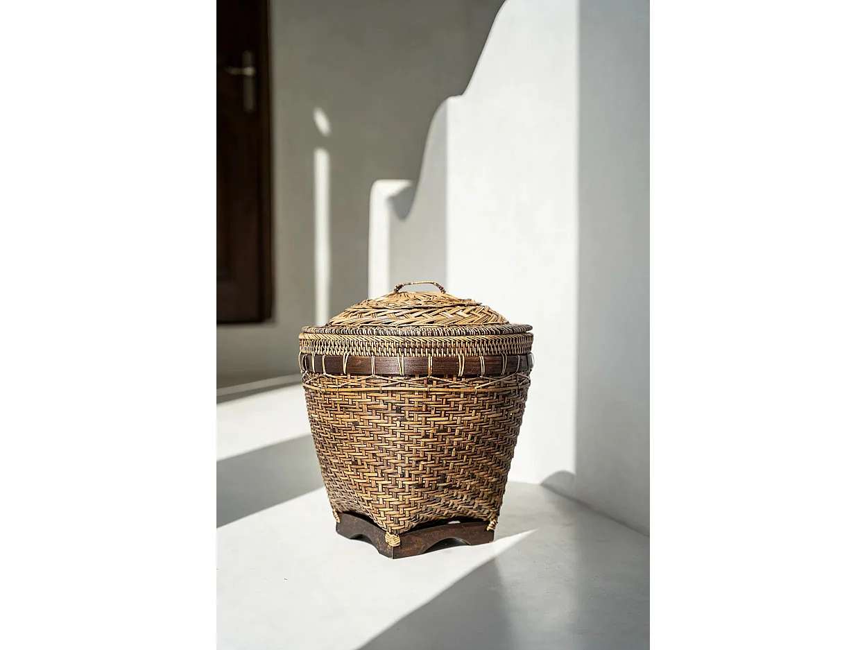 De Colonial Storage Mand - Naturel Bruin - M