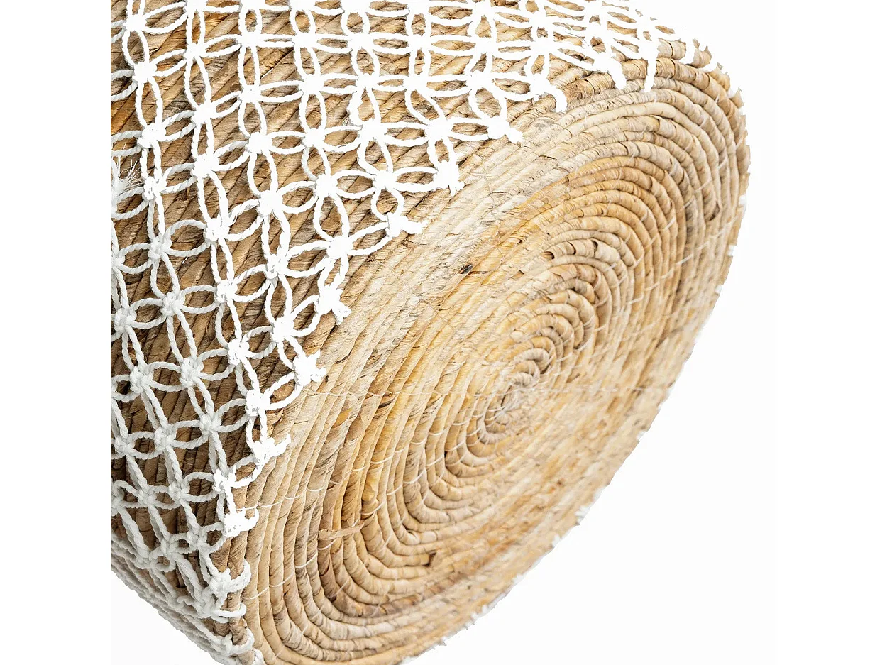 Le Panier en Macramé à Couture Croisée - L
