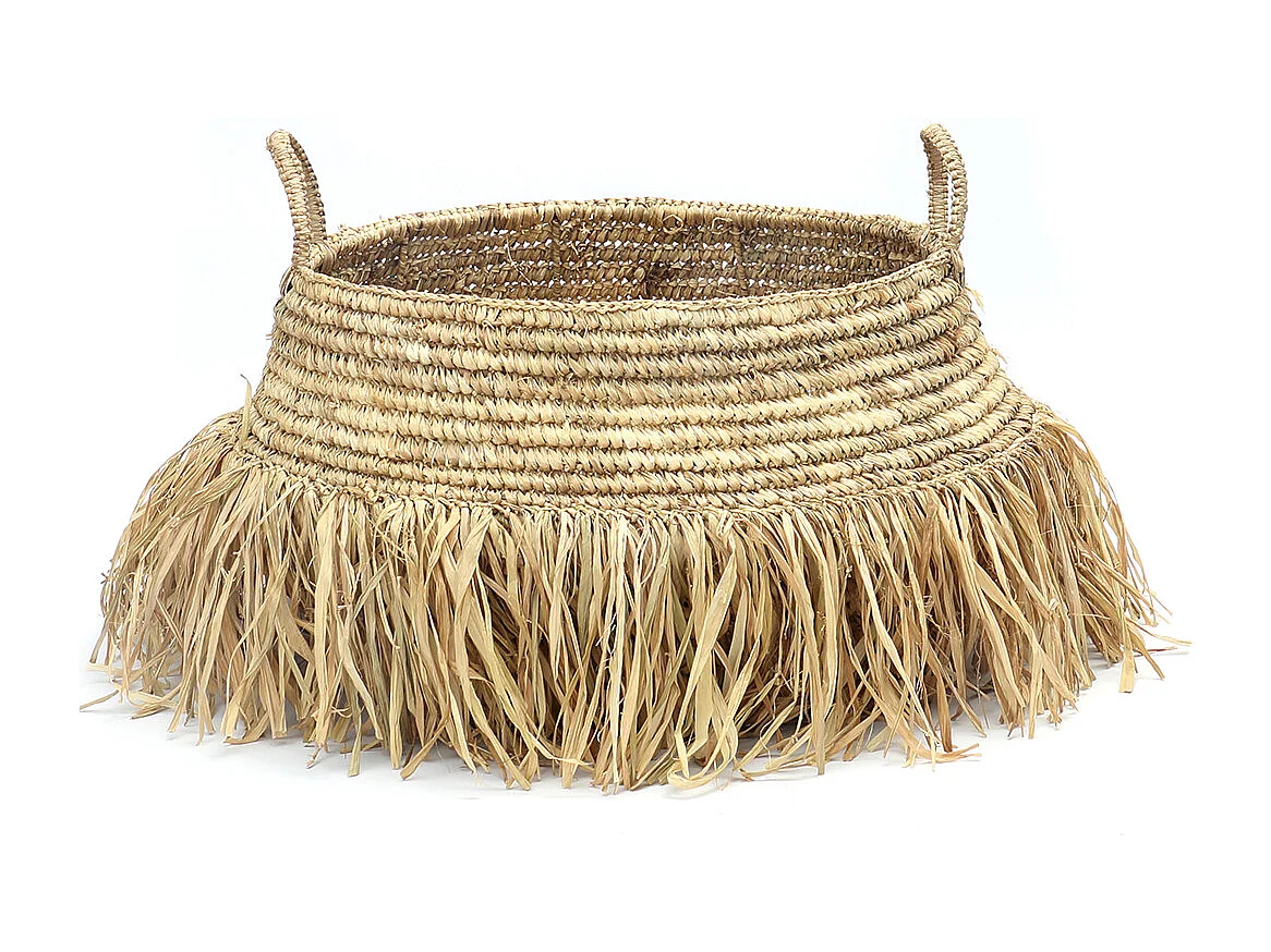 Les Paniers Deluxe En Raphia - Naturel - Grand