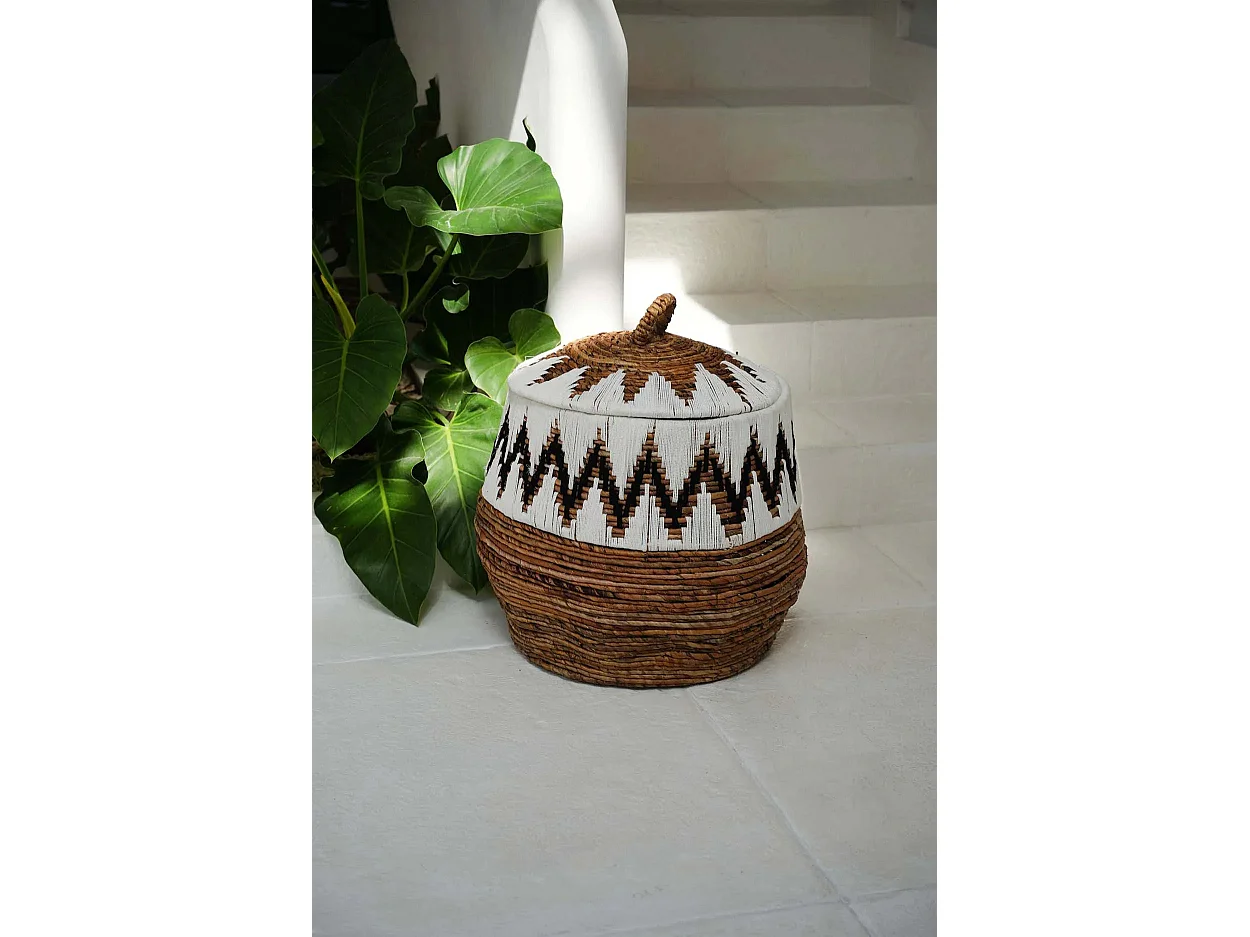 De Little Bay Beach Mand - Naturel Wit - L