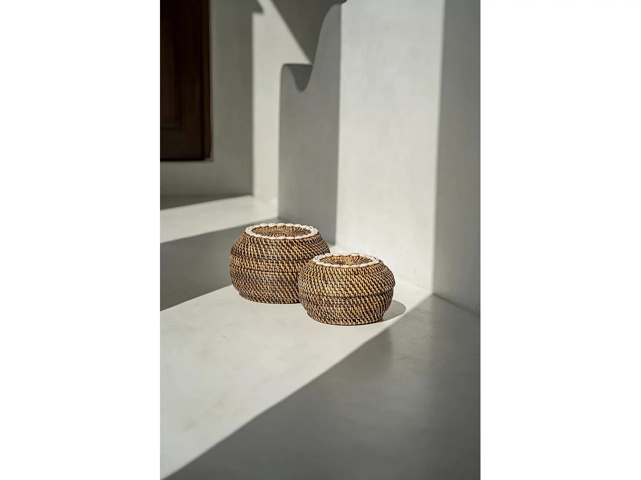 Le Panier Colonial Peek-a-Boo - Brun Naturel - M