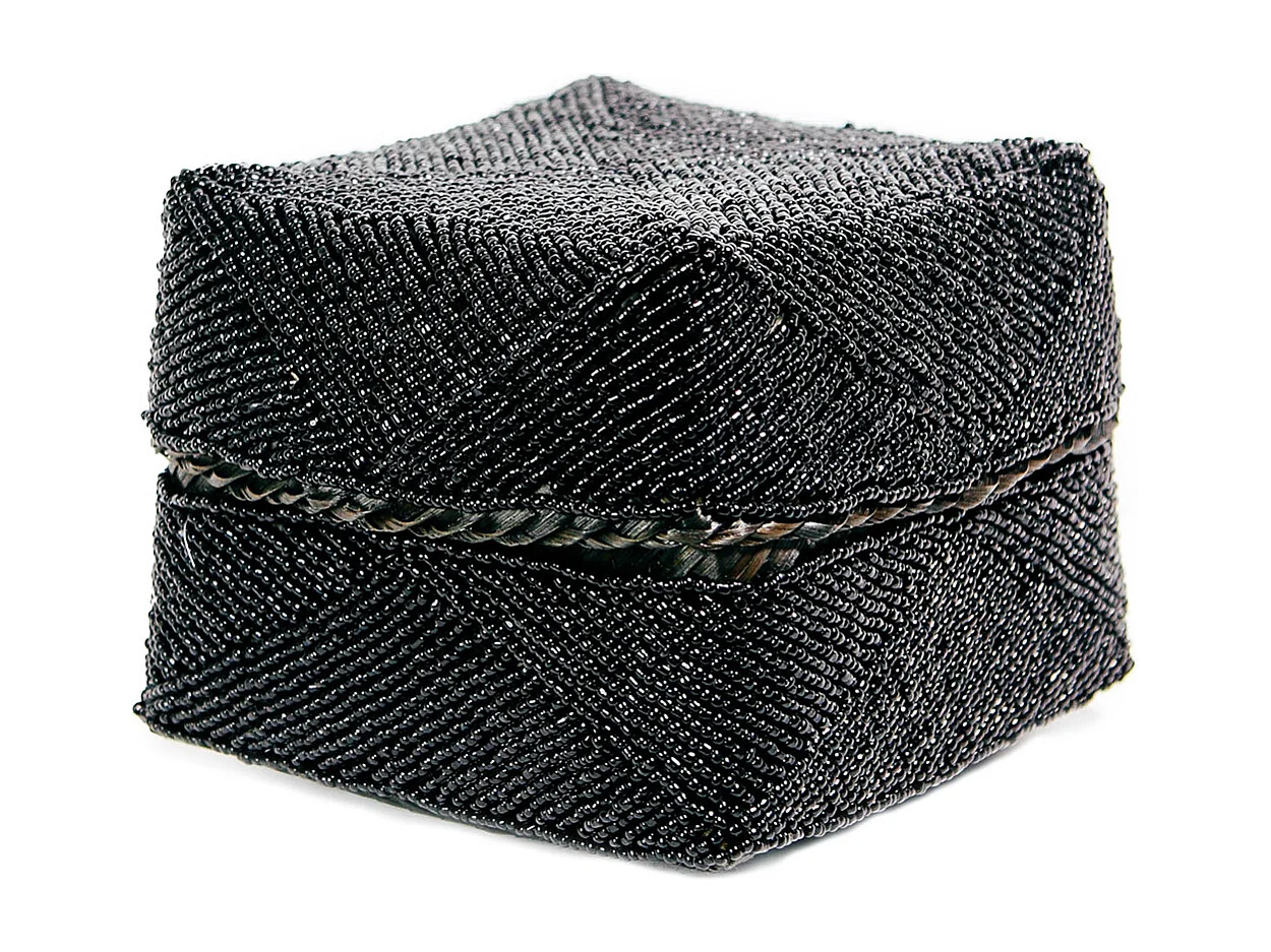 The Beaded Basket - Black - L
