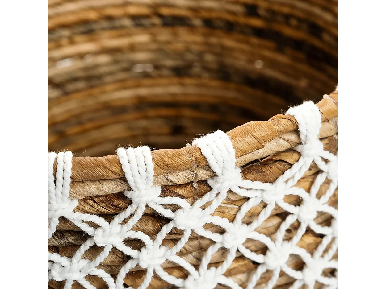 De Gekruist Gestikte Macramé Mand - S