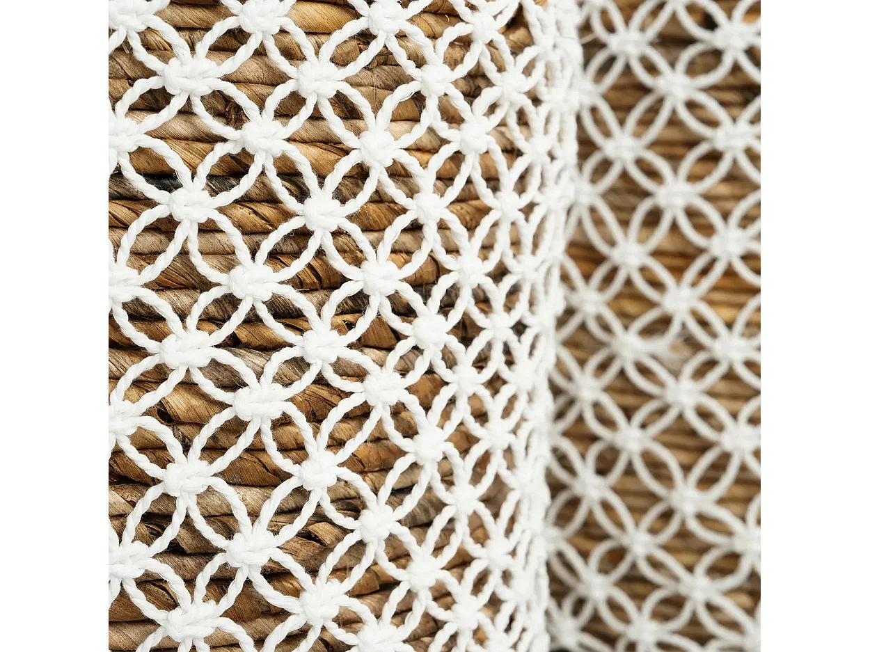 De Gekruist Gestikte Macramé Mand - S