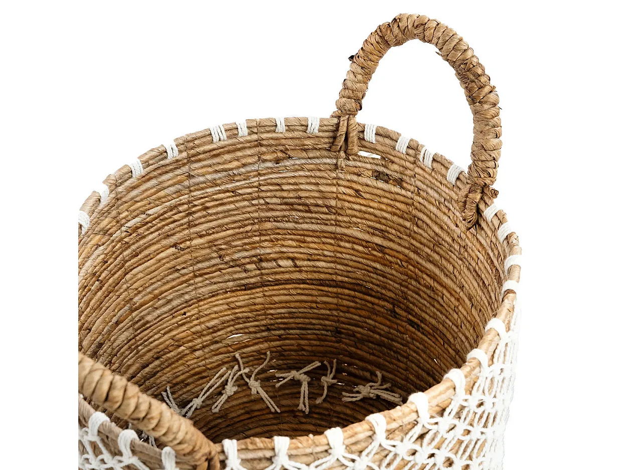 De Cross Stitched Macrame Mand - M