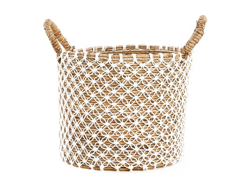 De Cross Stitched Macrame Mand - M