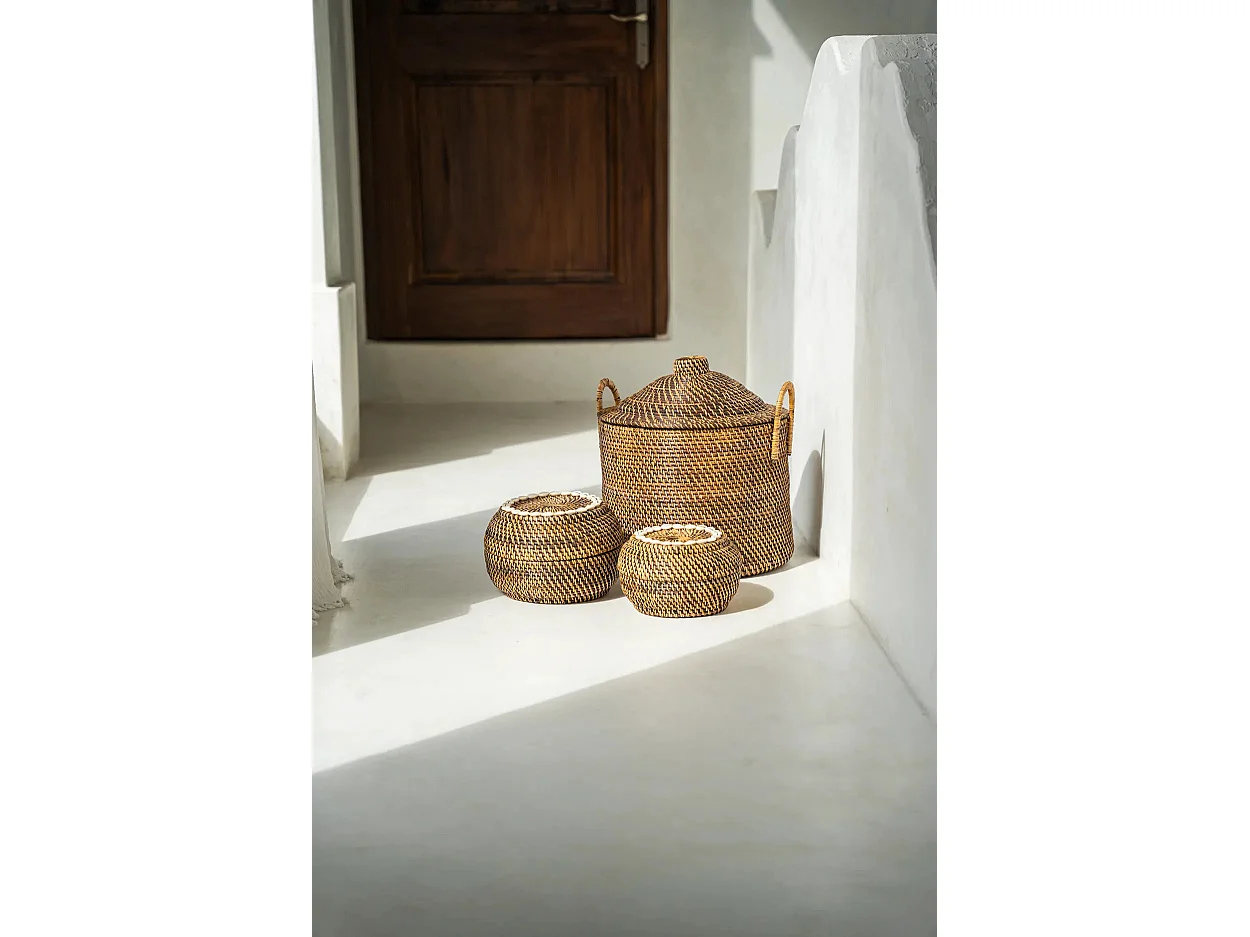 Le Panier À Poignées Colonial - Brun Naturel