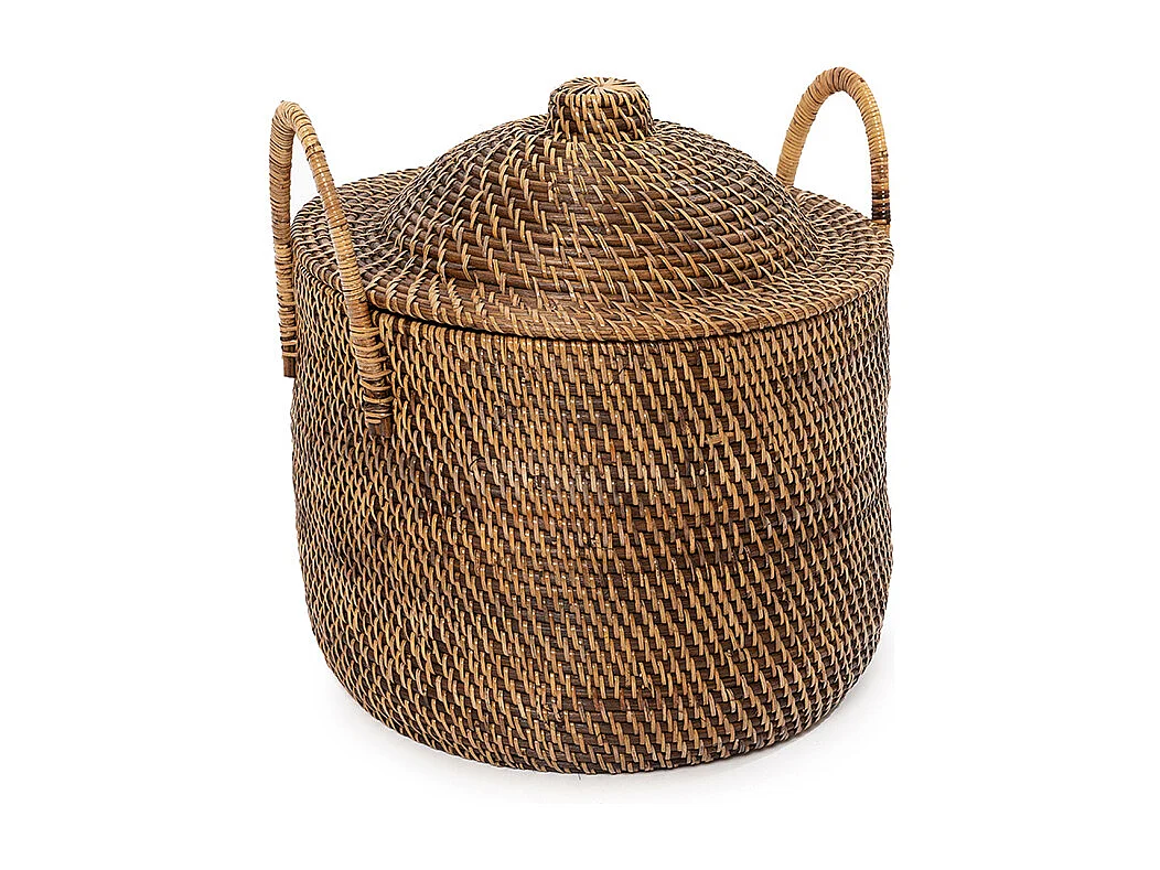 The Colonial Handles Basket - Natural Brown