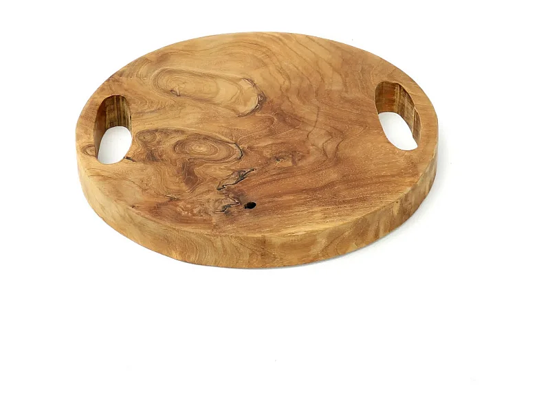 Le Plateau En Teak Root - Naturel - S