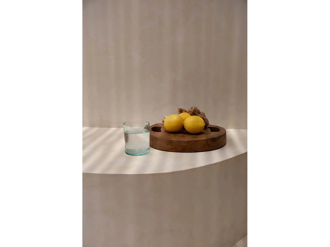 Il Vassoio Con Teak Root - Naturale - S