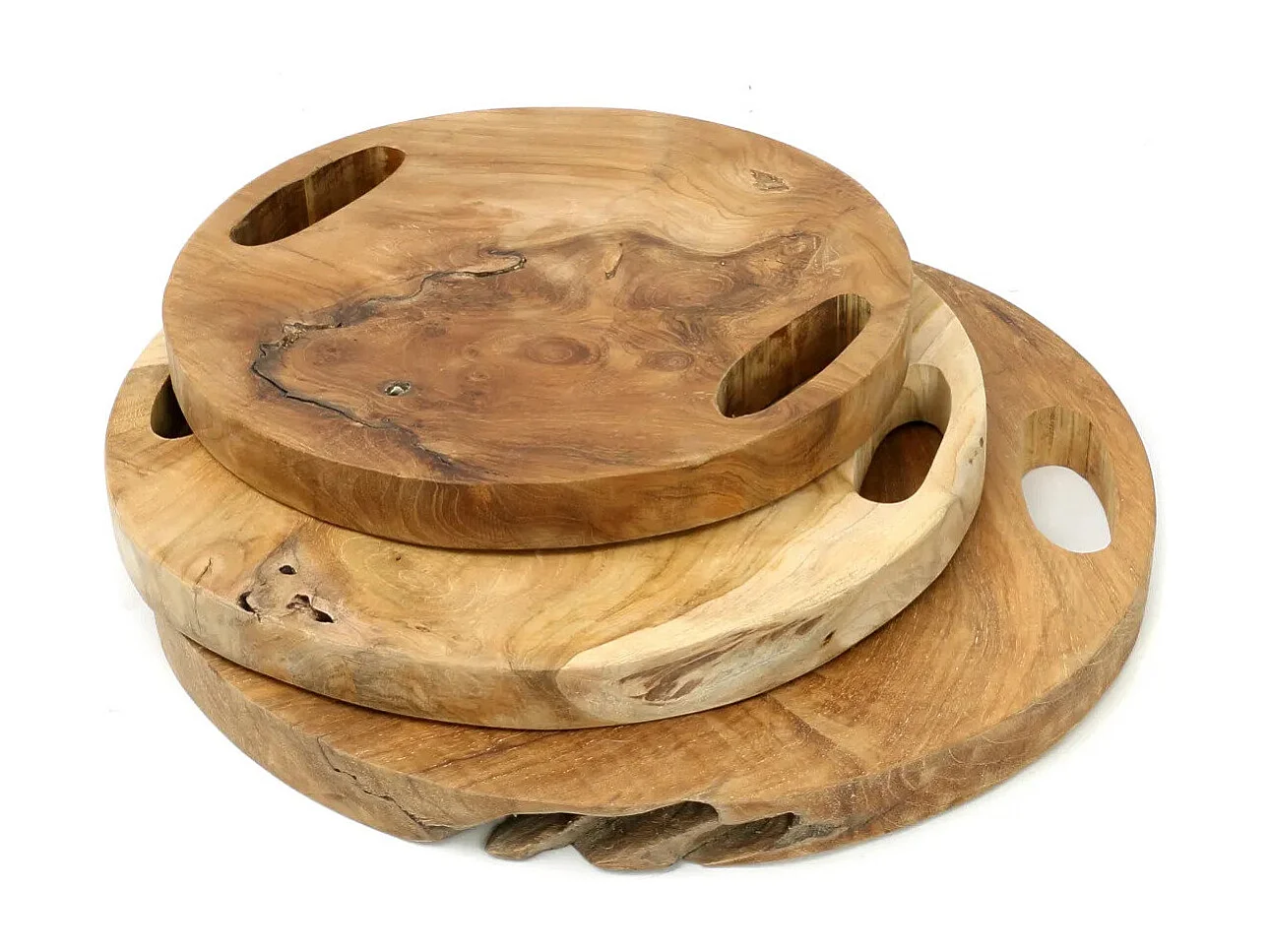 Le Plateau En Teak Root - Naturel - M