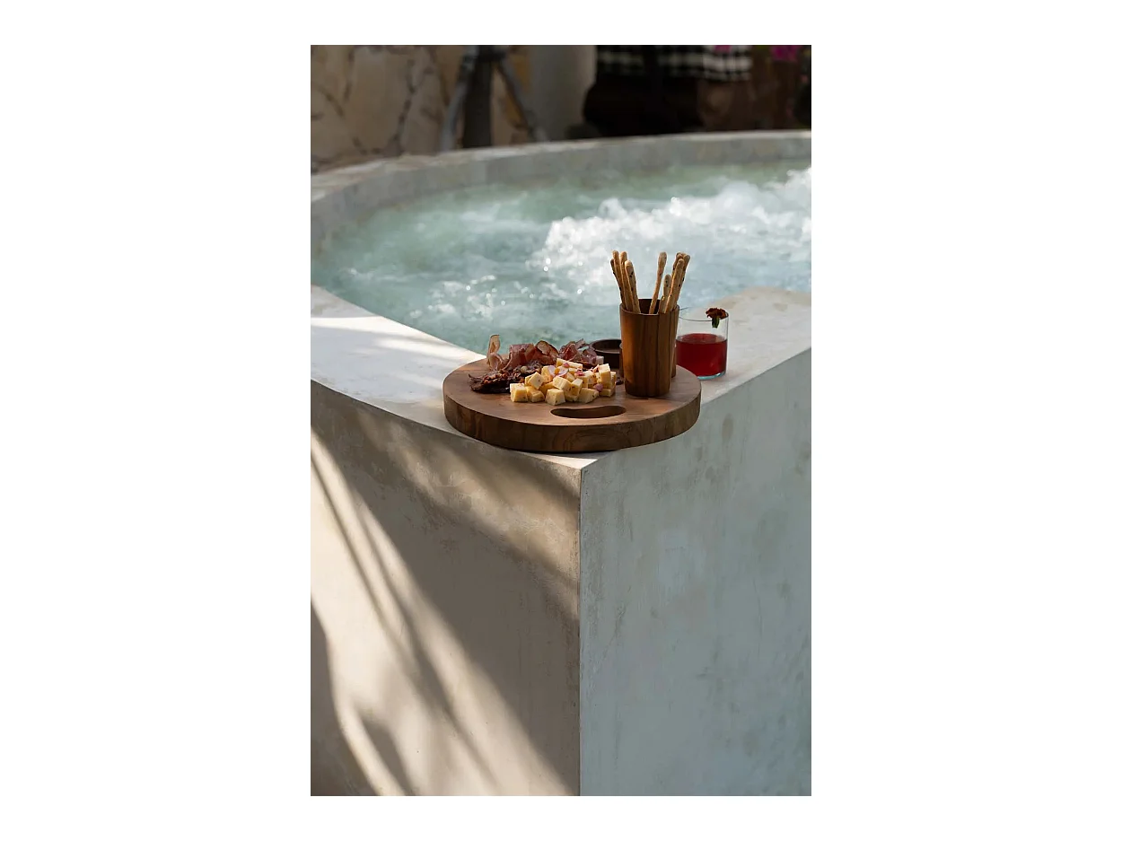 Le Plateau En Teak Root - Naturel - M