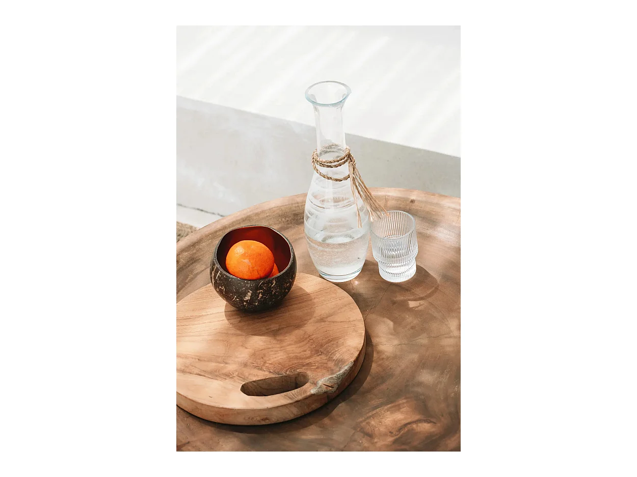 Le Plateau En Teak Root - Naturel - M