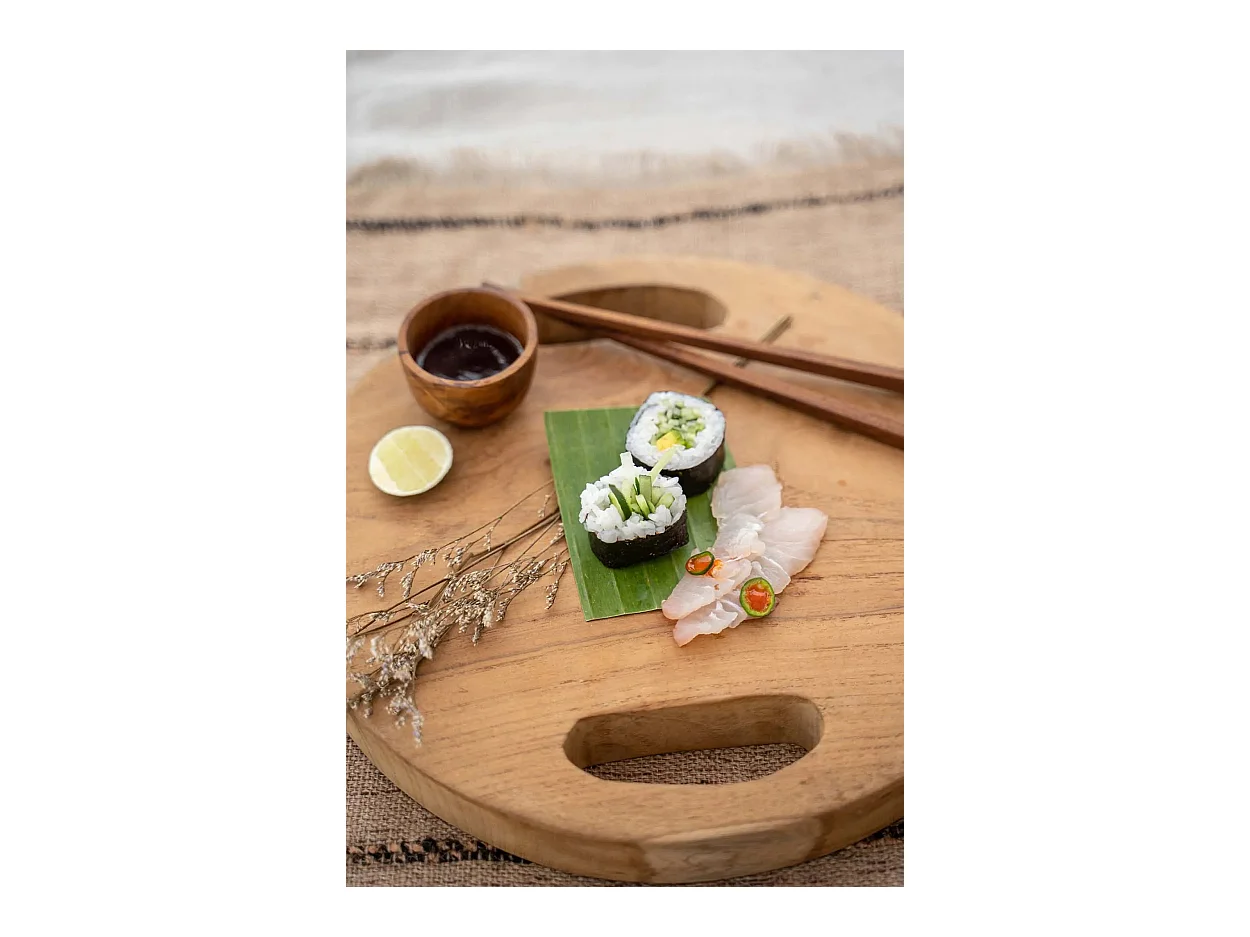 Le Plateau En Teak Root - Naturel - M