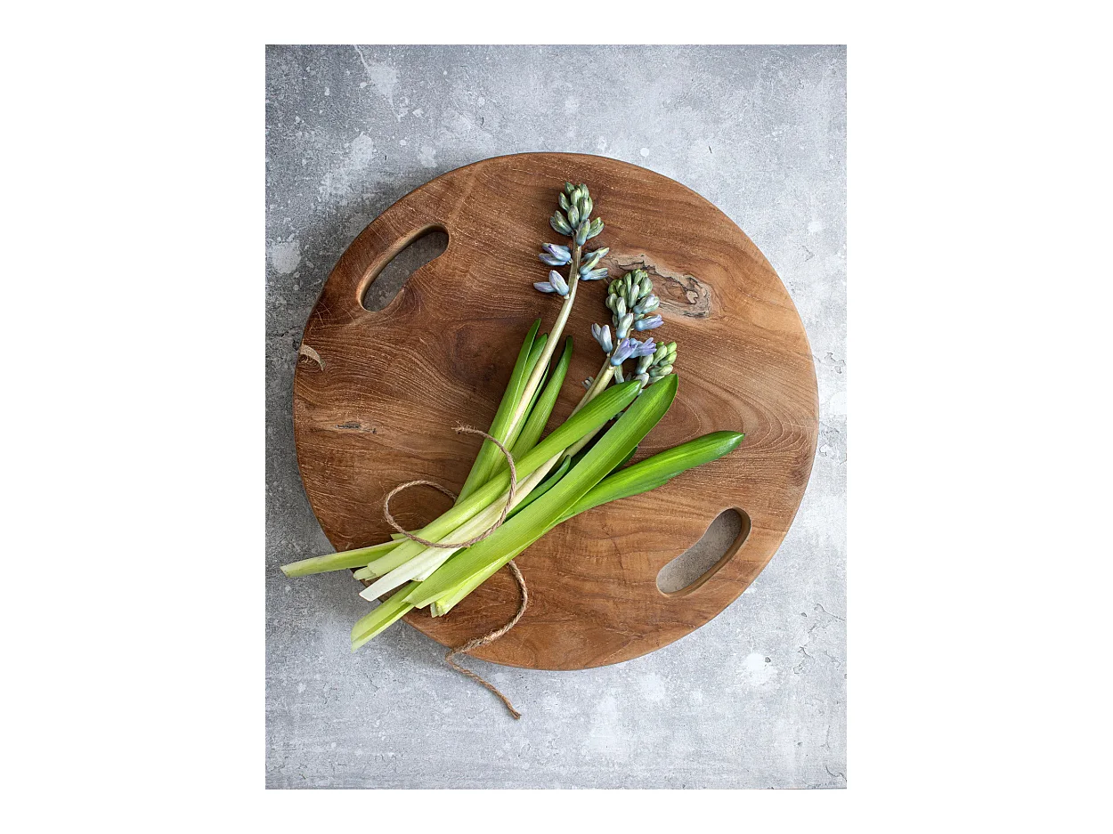 Le Plateau En Teak Root - Naturel - M