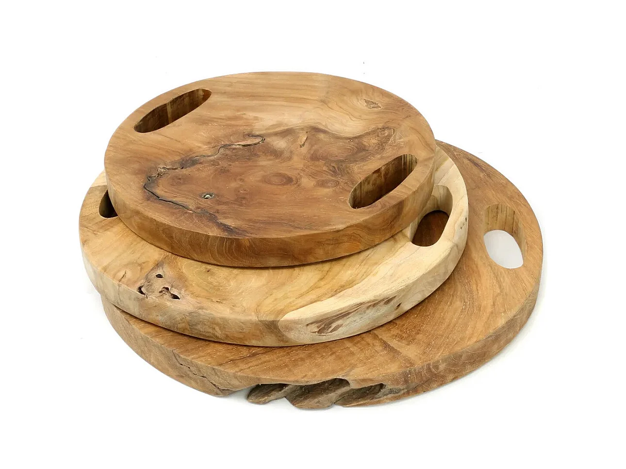 Le Plateau En Teak Root - Naturel - M