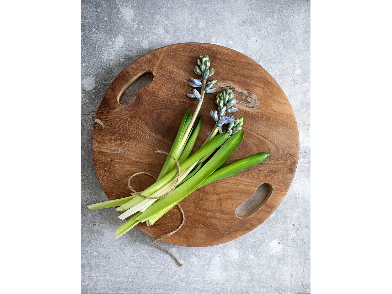 Le Plateau En Teak Root - Naturel - M