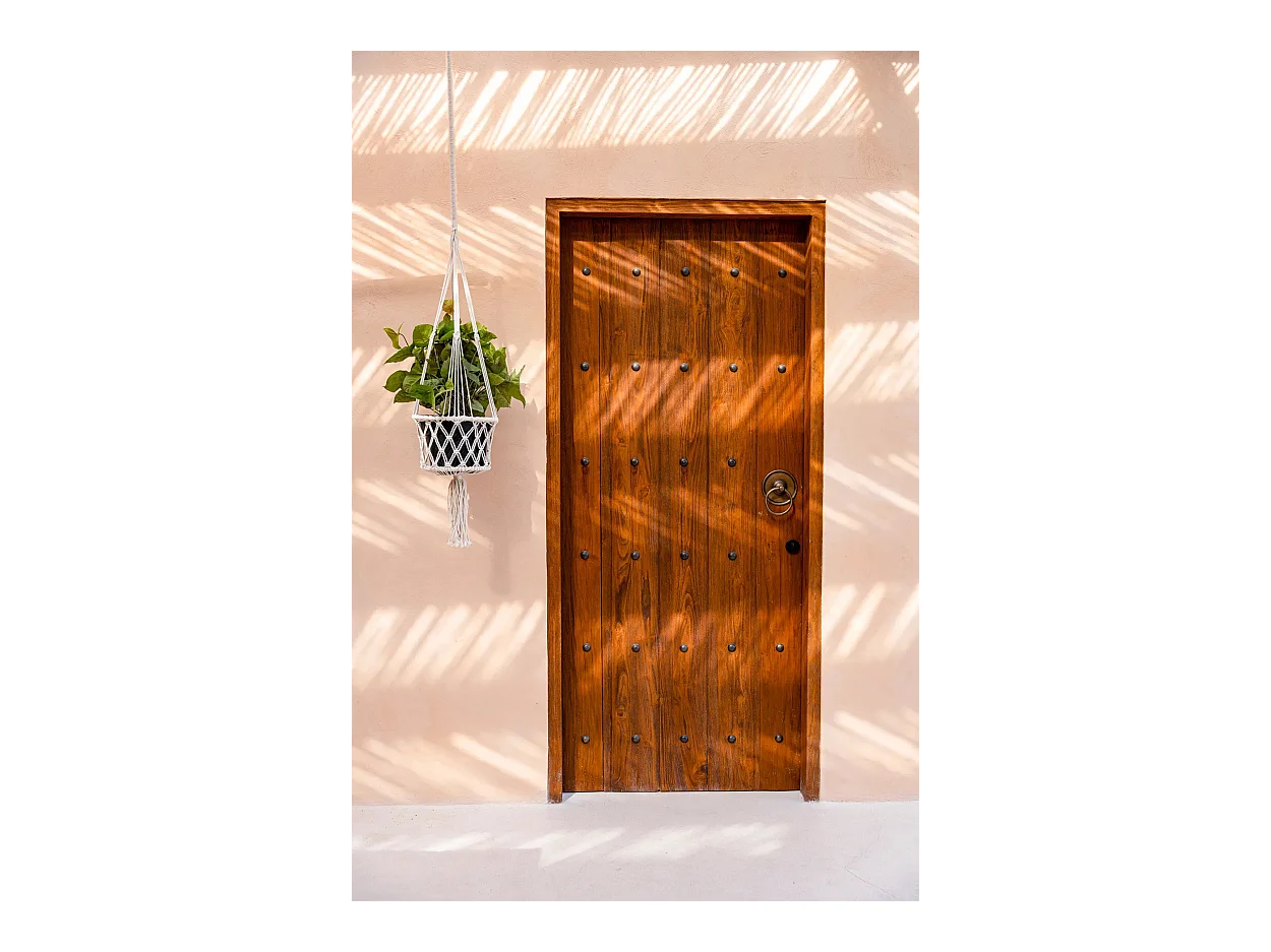 El Portaplantas de Macramé - Blanco - L