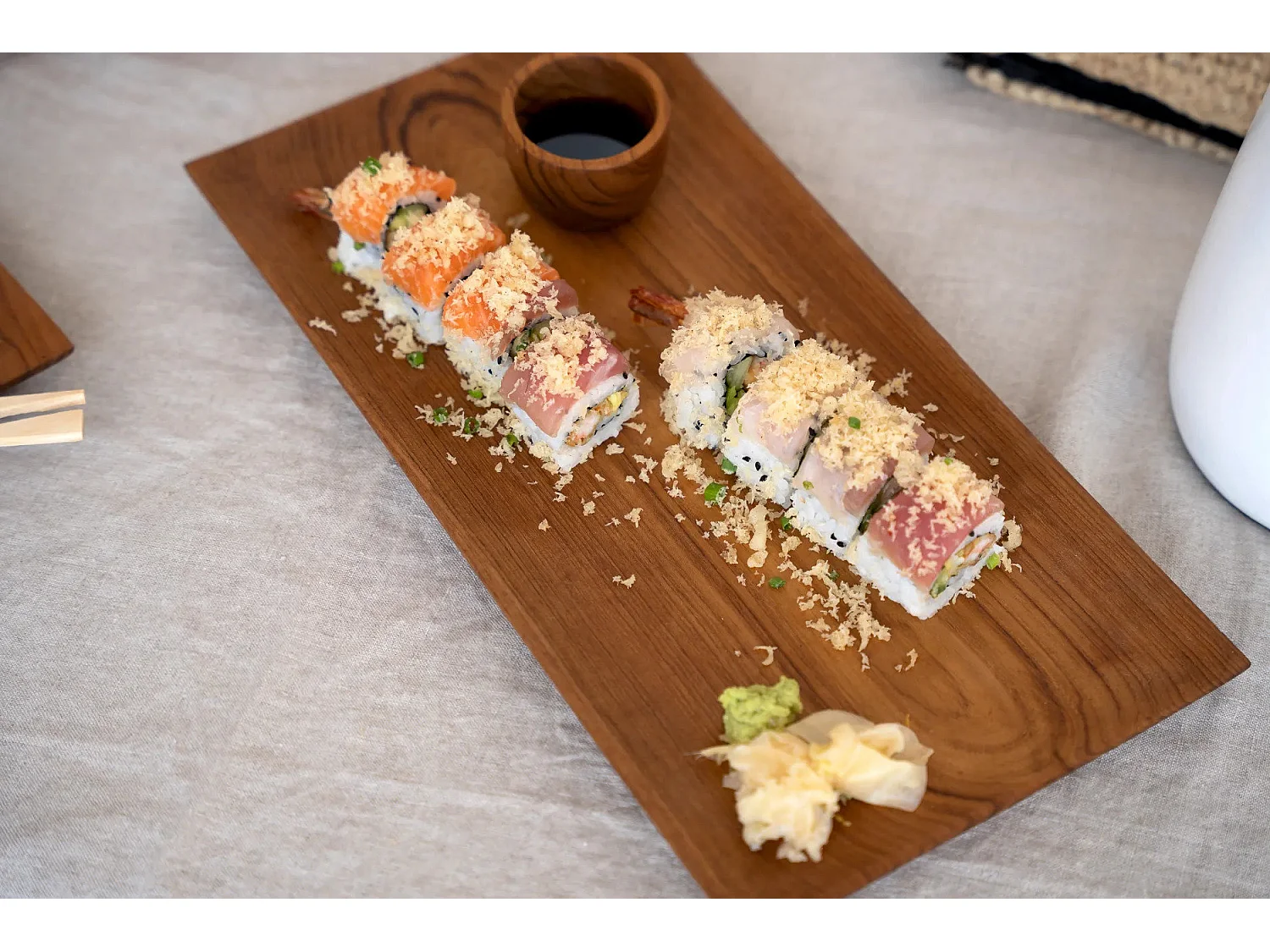 Der Teak Root Sushi Teller - L
