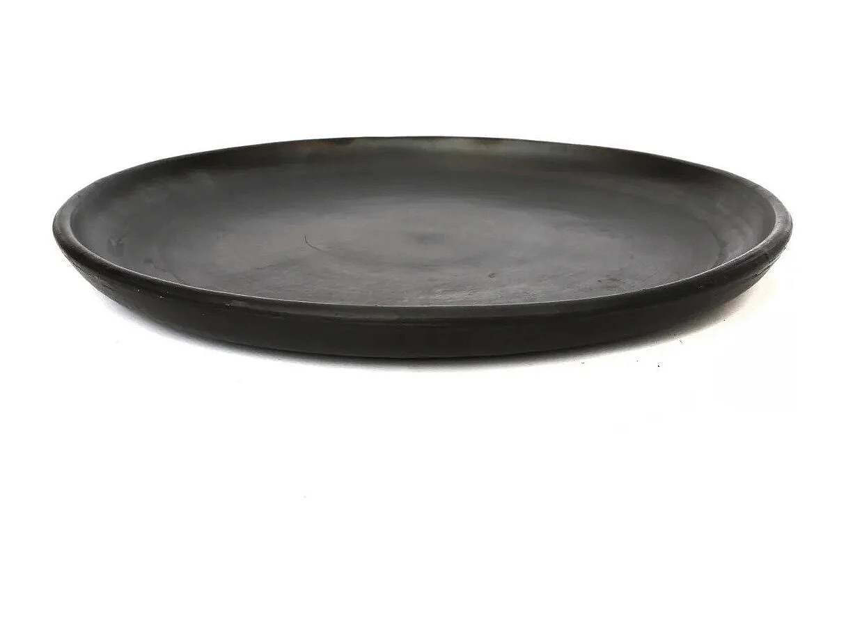 Der Gebrannte Classic Teller - Schwarz - L