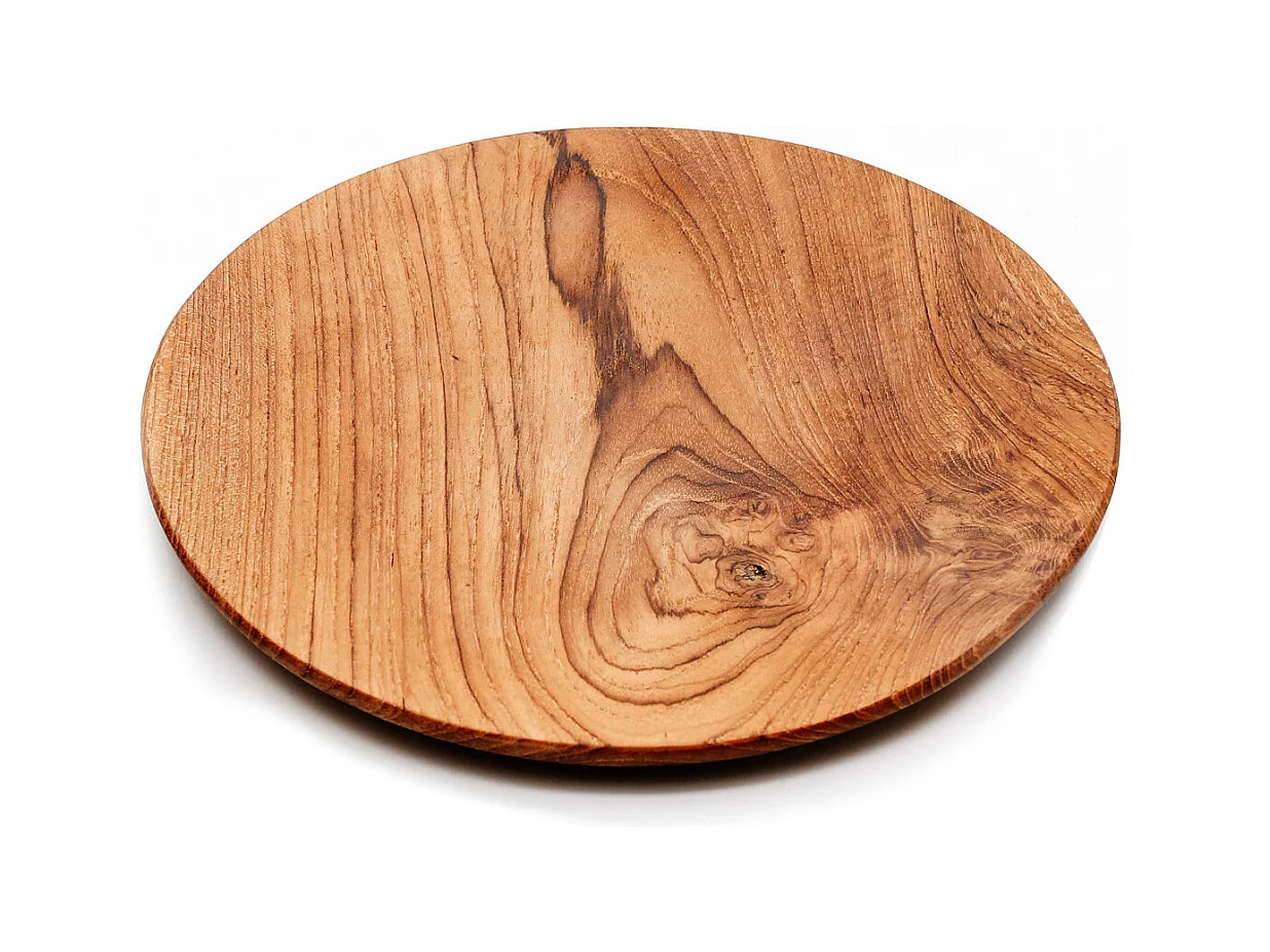 L'Assiette Ronde En Racine De Teck - L