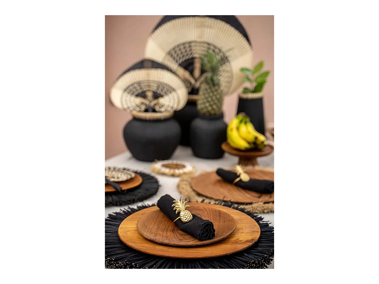 De Teak Root Rond Bord - L