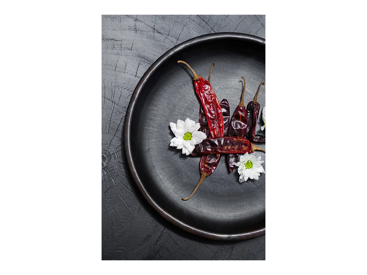 Der Gebrannte Classic Teller - Schwarz - M