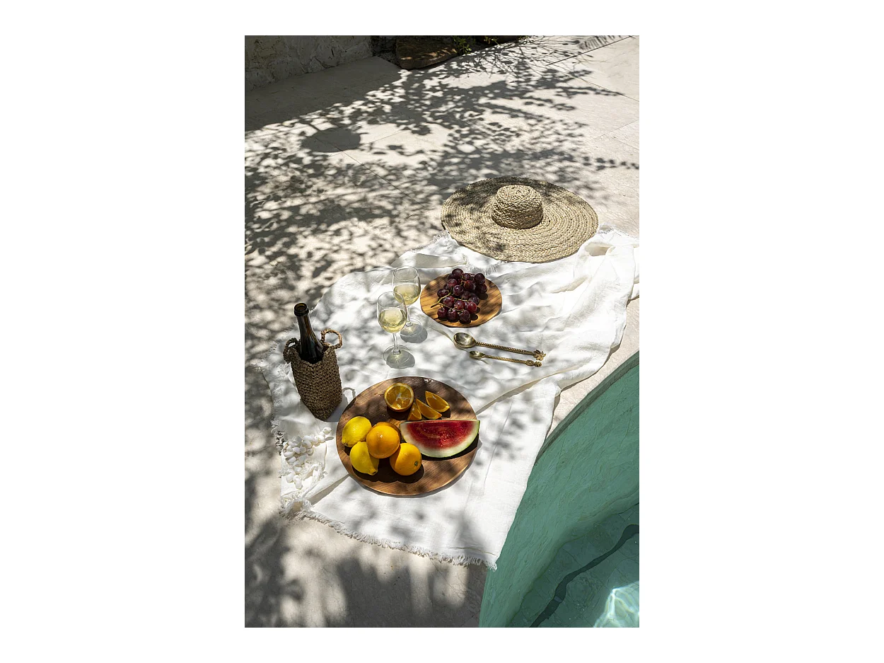 Het Linnen Tafelkleed - Wit - 150x250