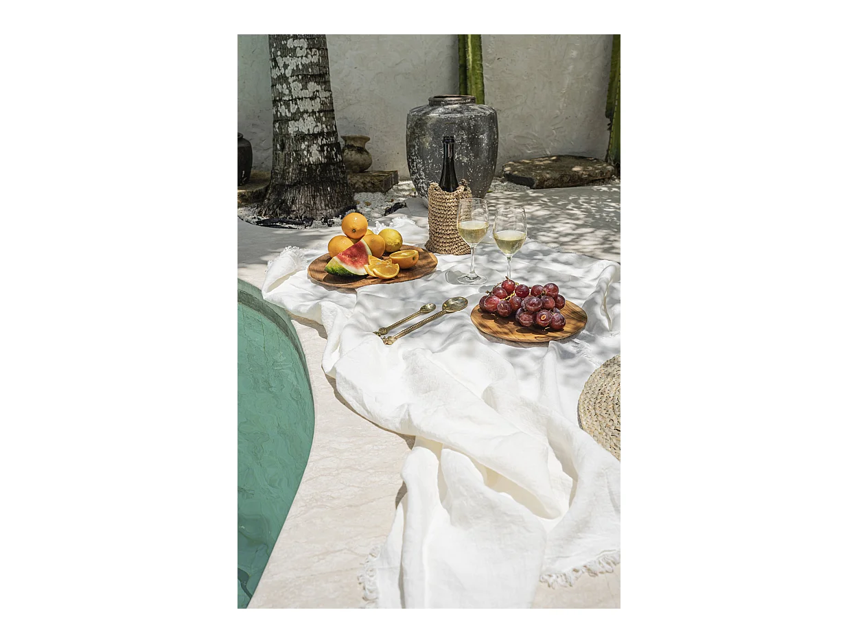 Het Linnen Tafelkleed - Wit - 150x250