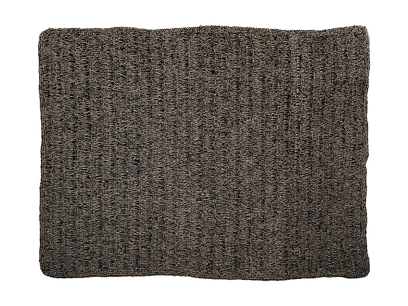 Der Seagrass Teppich - Natur Schwarz - 200x300